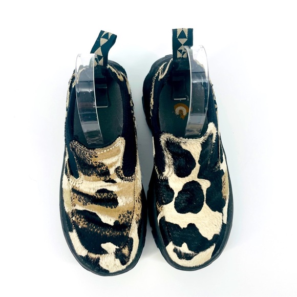 ULU Boots - Calf Hair Cow Print Slip On Shoes - Size 8 - Picture 7 of 8